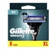 Сменные картриджи для бритья (лезвия кассеты) мужские Gillette Mach 3 кассеты 8 шт - изображение 4