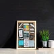Пробковая доска OWLKELA 40 x 30 см с деревянной рамкой для офиса, класса или дома - изображение 4