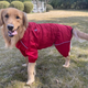 Комбинезон-дождевик для бульдогов, мопсов Derby Dog Suit Red B-S - изображение 6