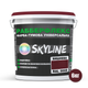 Фарба гумова супереластична надстійка «РабберФлекс» SkyLine Вишневий RAL 3005 6 кг - зображення 2