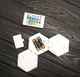 Светильник ночник светодиодный модульный настенный с пультом RGB Set Of 3 набор 3 шт шестигранный Цветной - изображение 4