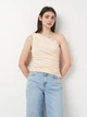Футболка женская Zara 3067/107 XL Бежевая (03067010727058) - изображение 1