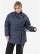 Куртка демисезонная удлиненная женская Garne Rosse 3042542 5XL Синяя (GR2000003060153) - изображение 4