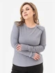 Лонгслив длинный женский Garne Roze 3042552 2XL Серый (GR2000003059560) - изображение 3