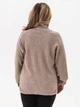 Свитер вязаный женский Garne Jeremiah 3042452 4XL-5XL Бежевый (GR2000003044719) - изображение 2