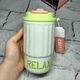 Термостакан с керамическим покрытием Relax термочашка для кофе 14,5х7,5х7 см 400 мл Салатовый MD-BW-101-S - изображение 2