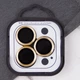 Защитное стекло Metal Classic на камеру (в упак.) для Apple iPhone 16 Pro (6.3") / 16 Pro Max (6.9") Золотой / Gold - изображение 2