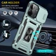 Ударопрочный чехол Camshield Army Ring для Xiaomi Redmi 13C / Poco C65 Зеленый / Light Green Без бренда - изображение 6