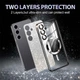 TPU чехол Delight case with MagSafe с защитными линзами на камеру для Samsung Galaxy S24 FE Черный / Black Без бренда - изображение 2