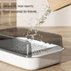 Туалет для котів Derby Plastic Cat Litter Box Obsidian Gray - зображення 3