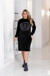Fashions • Платье велюровое Линда Fashions 4XL/5XL черный (802-аф) - изображение 2