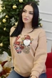БЕЗ БРЕНДУ • Свитшот женский Sens Fashions 46-48 бежевый (4226-фг) - изображение 3
