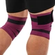 Коленные бинты для приседаний BUNDLED KNEECAP EZOUS A-10 2шт черный-фиолетовый - изображение 2