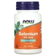 Селен Now Foods Selenium без дріжджів 100 мкг, 100 таблеток (NOW-01480) - зображення 1