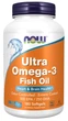 Супер омега 3 Now Foods Ultra Omega-3 500 EPA / 250 DHA, 180 капсул з кишковорозчинною оболонкою (NOW-01662) - зображення 1