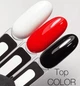 Цветной топ для гель лака без липкого слоя Saga Top White 10 мл - изображение 3