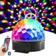 Светодиодный диско шар Crystall Magic Ball Light от USB с динамиками и MP3-проигрывателем + ночник проектор разноцветный мод.2 - изображение 1