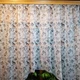 Занавеска арка кухонная готовая короткая Летиция батист серый прованс с розрезом 280*170 см - изображение 3