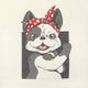 EKO torba na zakupy damska z nadrukiem Art Of Polo Bulldog in a band Bag tr24180-3 Biała (5905602912292) - obraz 4