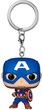 Брелок Funko Pocket POP Keychain Marvel Captain America Classics 4 см (0889698824927) - зображення 2