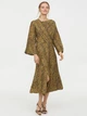 Сукня міді осіння жіноча H&M 0738401 38 Жовта (KAY2000001294420_LD2000001294420) - зображення 1