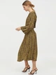 Сукня міді осіння жіноча H&M 0738401 38 Жовта (KAY2000001294420_LD2000001294420) - зображення 3