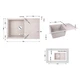 Кухонная мойка Lidz 790x495/230 COL-06 (LIDZCOL06790495230) - изображение 2