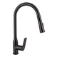 Смеситель для кухни Qtap Vlasta New с выдвижным изливом QTVLA344GMB45647 Gunmetal Black PVD - изображение 1