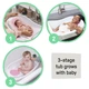 Дитяча ванна Ingenuity Comfy Clean Deluxe, Pink-White, 12914171387 - зображення 9
