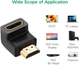 Адаптер переходник угловой HDMI-HDMI UGREEN HD112 HDMI 4K Adapter Male to Female (90°, 4K@60, HDMI 2.0). Black - изображение 4