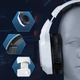 Геймерські ігрові Bluetooth навушники Onikuma B100 з висувним мікрофоном та LED підсвічуванням White - зображення 10