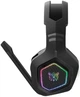 Геймерские игровые Bluetooth наушники Onikuma B100 с выдвижным микрофоном и LED подсветкой Black - изображение 3