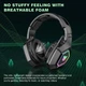 Геймерские игровые Bluetooth наушники Onikuma B100 с выдвижным микрофоном и LED подсветкой Black - изображение 11