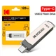 Флешка Kodak K273 USB 3.2 & Type-C OTG 128 GB Серебристый (1013-999-00) - изображение 2