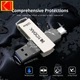 Флешка Kodak K273 USB 3.2 & Type-C OTG 128 GB Серебристый (1013-999-00) - изображение 3