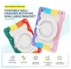 Чехол Rainbow Armor Tablet для Samsung Galaxy Tab A9 (8.7") / чехол для планшета с ремешком в комплекте / (радужный зеленый) - изображение 7