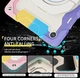 Чохол Rainbow Armor Tablet для Samsung Galaxy Tab A9 (8.7") / чохол для планшета з ремінцем у комплекті / (райдужний рожевий) - зображення 6