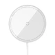 Бездротовий ЗП Baseus Simple Mini3 Magnetic Wireless Charger 15W silver - зображення 1
