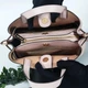 Жіноча сумка з натуральної шкіри MICHAEL KORS Emilia Pebbled Leather Satchel in Powder, рожевого кольору - изображение 3