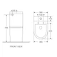 Унітаз-компакт безободковий з сидінням Soft Close Slim Duroplast Mixxus Premium Ellipse-0401-T1 630x390x840mm система змиву TORNADO 1.0 (MP6467) - изображение 4