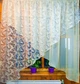 Фіранка кухонна коротка готова арка Стелла лимонний вензель крем 280*170 см - зображення 1