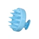 Силіконова щітка масажна для голови та миття волосся блакитна (2405193105) - зображення 1
