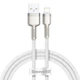 Дата кабель Baseus Cafule Series Metal USB to Lightning 2.4A (1m) (CALJK-A0) White - изображение 1