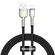 Дата кабель Baseus Cafule Series Metal USB to Lightning 2.4A (1m) (CALJK-A0) Black - изображение 1