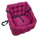 Автокресло сумка-переноска автогамак лежак для собак животных автомобильная переноска 50 х 45 см Розовый - изображение 7