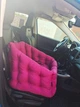 Автокресло сумка-переноска автогамак лежак для собак животных автомобильная переноска 50 х 45 см Розовый - изображение 10