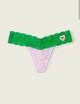 Трусики стрінги жіночі Victoria’s Secret PINK S біло-рожева смужка - изображение 2