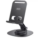 Підставка для телефону XO C151 Metal 360° holder на робочий стіл для роботи, відеодзвінків Чорний - зображення 1