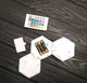 Набор модульных светильников 3в1 светодиодный ночник сенсорный с пультом Set Of 3 шестигранный Цветной - изображение 2