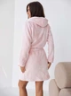 Халат женский махровый теплый с капюшоном зимний BARWA garments 0227 XL Светло-розовый (2110002274885) - изображение 2